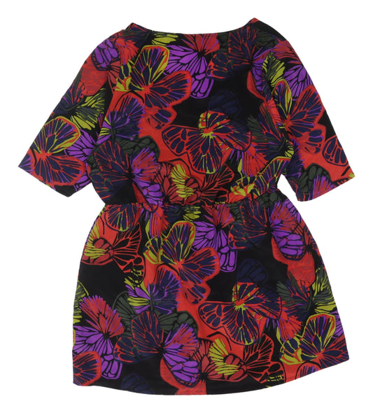 Simply Be Multicoloured Women's Floral Dress, Size 16