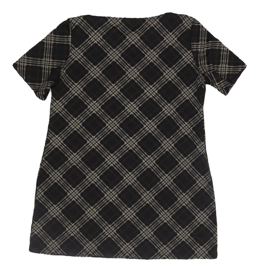 Dorothy Perkins Women's Black Plaid Shift Dress Size 18