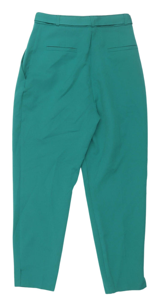 Womens UK Size 8 ASOS Classic Fit Green Trousers