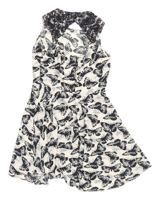 Boohoo Women's Multicoloured Fit & Flare Dress Size 8