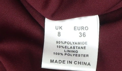 Rage Women's Red Lace Fit & Flare Knee Dress Size 8