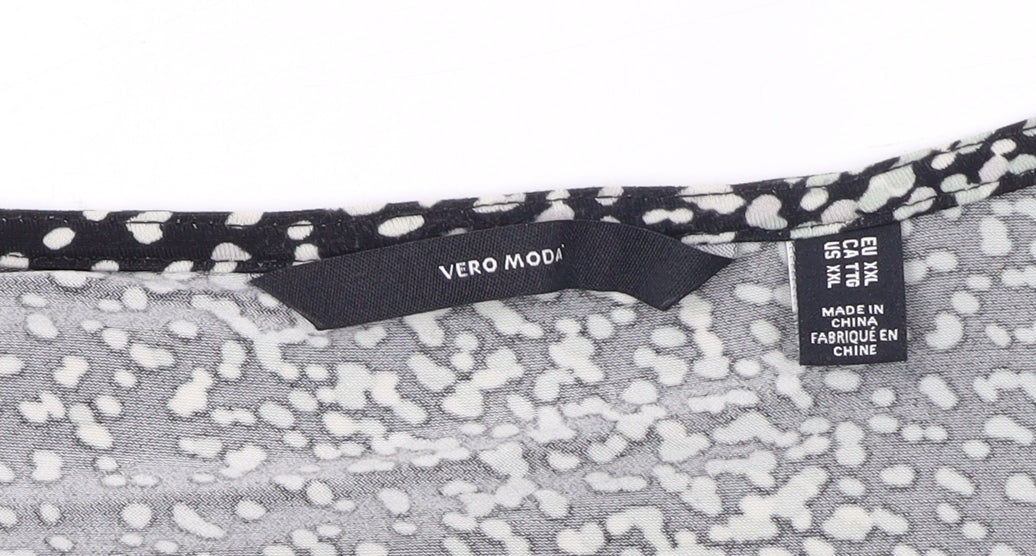 Womens UK Size XL VERO MODA Black Basic Blouse