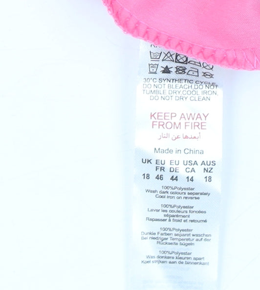 Boohoo Women's Pink Camisole Tank, Size 18, Sleeveless