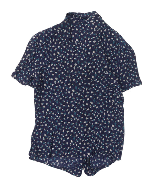 Precis Petite Women's Multicoloured Geometric Button-Up Shirt