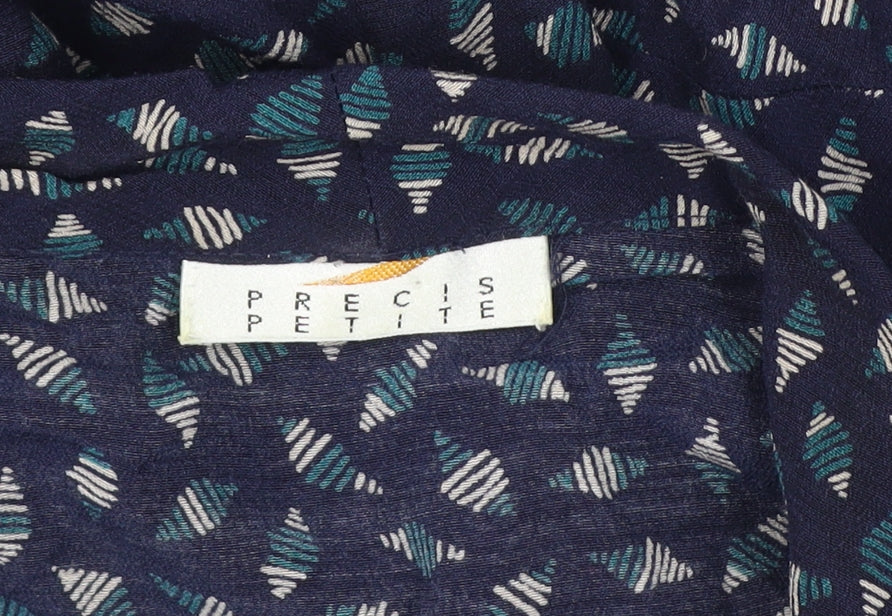 Precis Petite Women's Multicoloured Geometric Button-Up Shirt