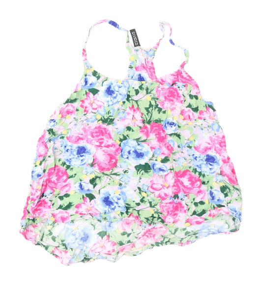 Womens UK Size 12 Divided Multicoloured Camisole Tank