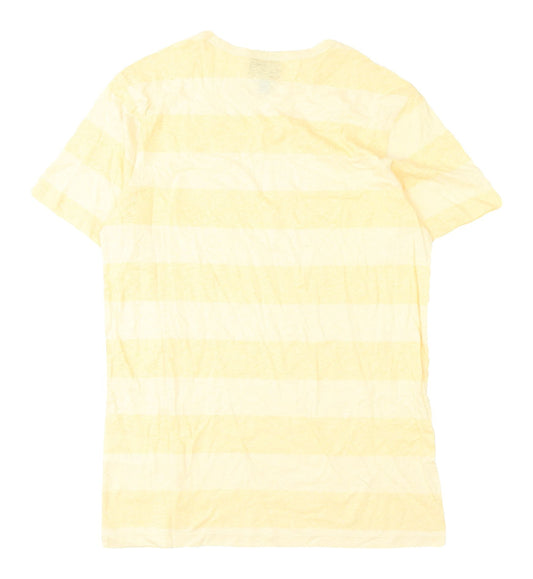 Mens UK Size XS H&M Yellow T-Shirt