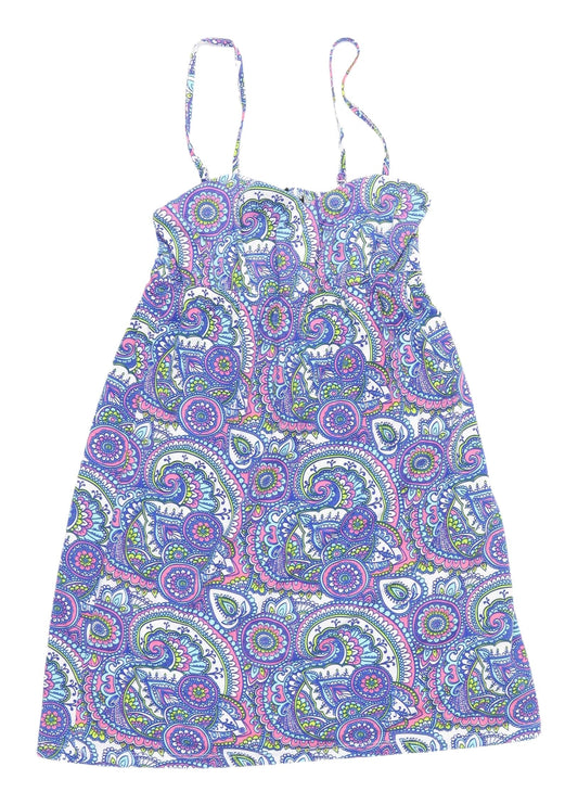 BEYOU Women's Multicoloured Paisley Slip Dress