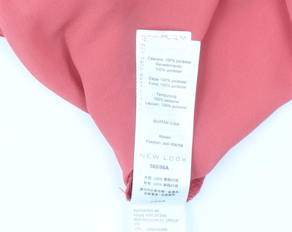 Womens UK Size 10 New Look Pink Camisole Tank