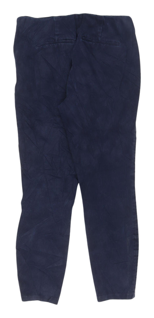 Womens UK Size 30 Uniqlo Regular Fit Chino Blue Trousers