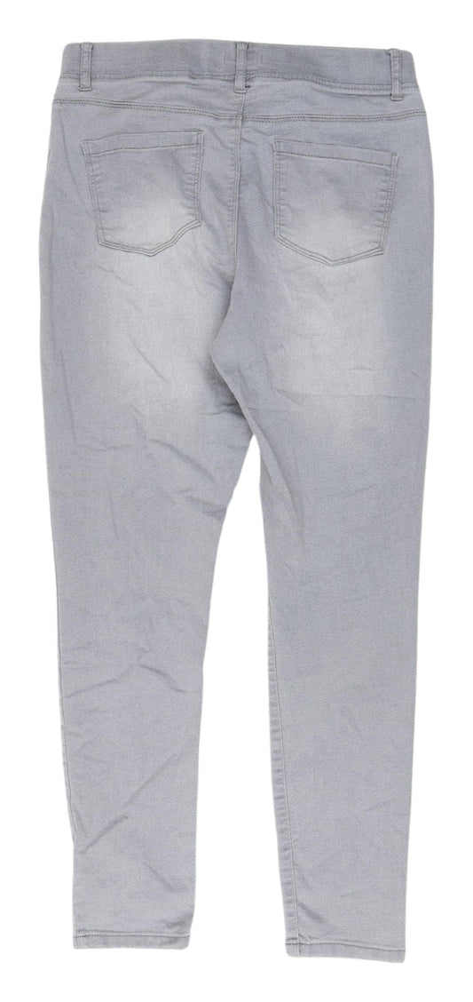 PEP&CO Women's Grey Skinny Slim Fit Jeans Size 12