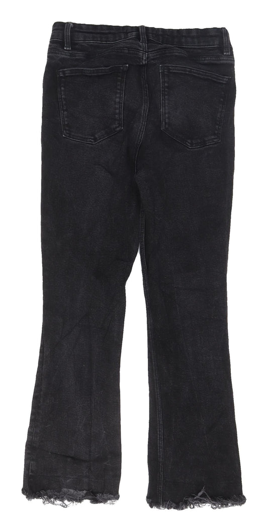 Denim Co. Women's Black Flared Denim Jeans Size 12