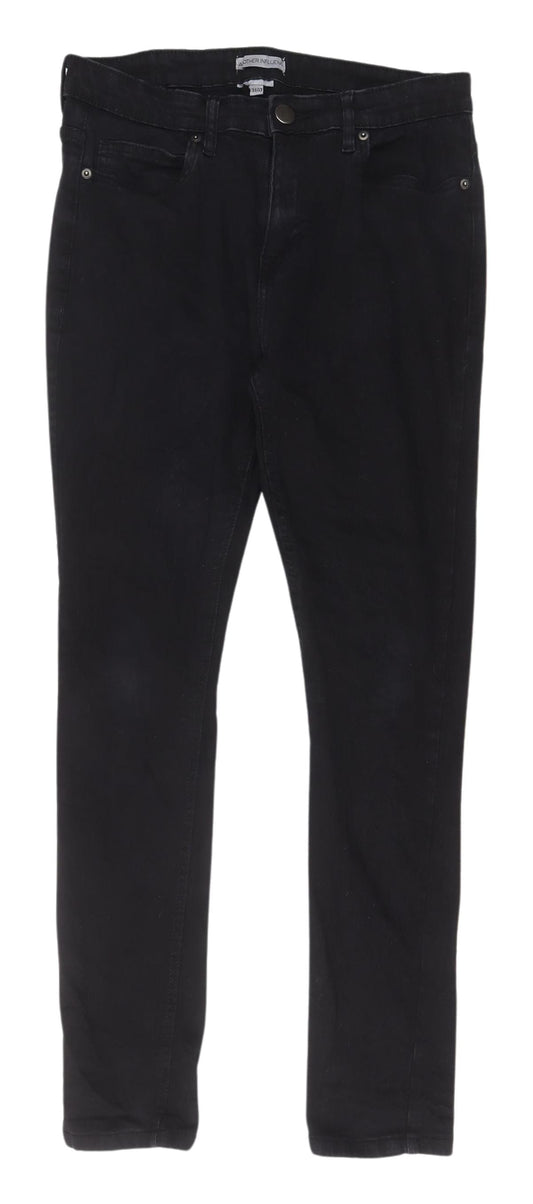 Additional front view of Another Influence Black Straight Jeans -, size 34