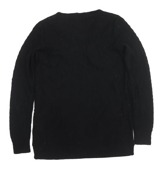 GAP Women's Black V-Neck Pullover Jumper XS