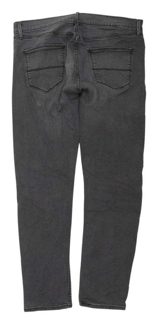 Marks and Spencer Men's Slim Grey Jeans - XL 36/33