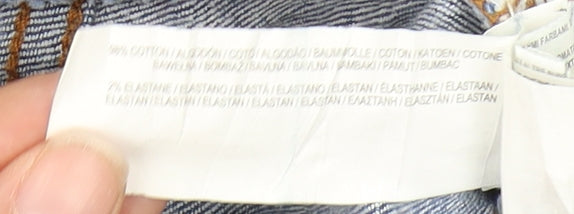 Primark Women's Blue Distressed Jeans Size 10