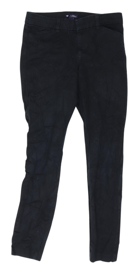 Womens UK Size 8R Gap Slim Fit Slim Black Jeans