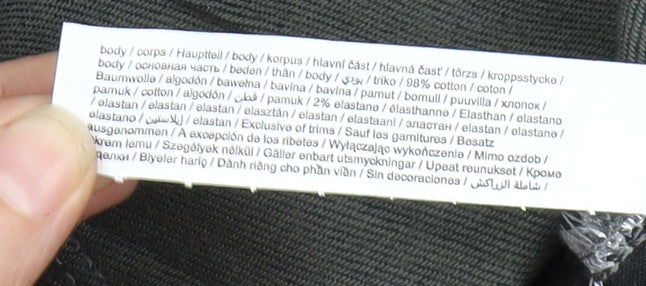 F&F Black Straight Leg Jeans, Size 36, Unisex, Dark Denim