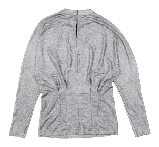 Womens UK Size XS Reiss Grey Basic Blouse