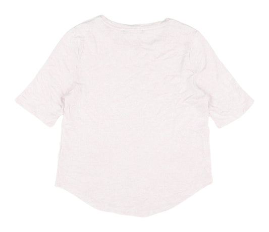 Womens UK Size 8 Marks and Spencer Pink Basic T-Shirt