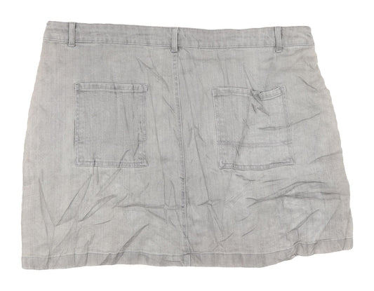 Marks and Spencer Women's Grey Skirt Size 20