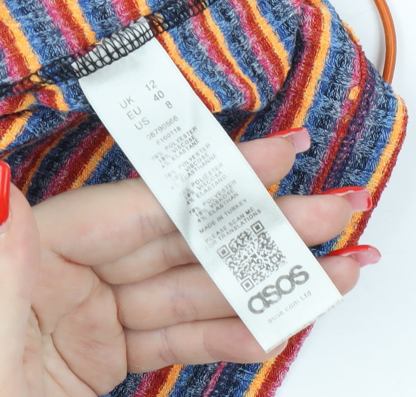 Womens UK Size 12 ASOS Multicoloured Camisole Tank