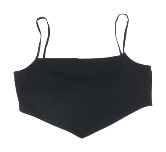 Womens UK Size 14 ASOS DESIGN Black Camisole Tank