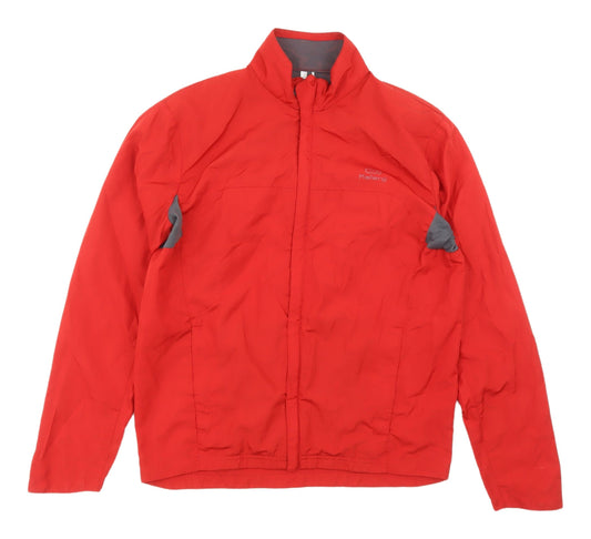 Unisex Adults UK Size S DECATHLON Red Windbreaker Coat