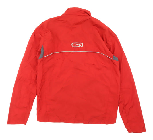 Unisex Adults UK Size S DECATHLON Red Windbreaker Coat