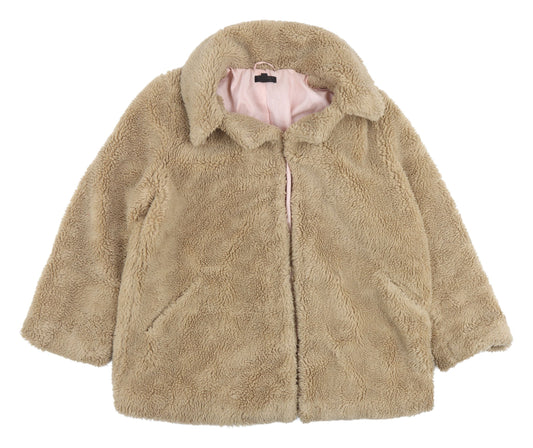 Womens UK Size 14 Topshop Beige Puffer Jacket
