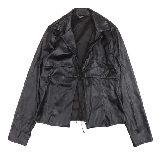 Womens UK Size 12 PRETTYLITTLETHING Black Basic Jacket