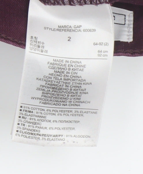 Gap Women's Purple Skinny Jeans Size 6