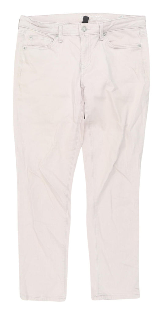 Womens UK Size 10 Gap Regular Fit Straight Beige Jeans