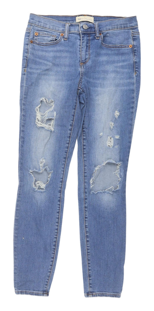 Womens UK Size 27 Gap Slim Fit Skinny Blue Jeans