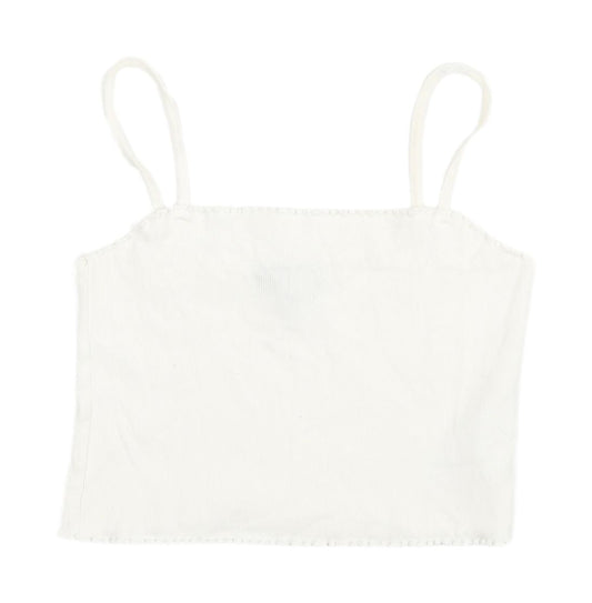 Womens UK Size 12 Topshop White Camisole Tank