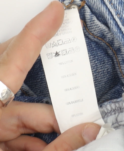 Womens UK Size 8 Primark Relaxed Fit Mom Blue Jeans