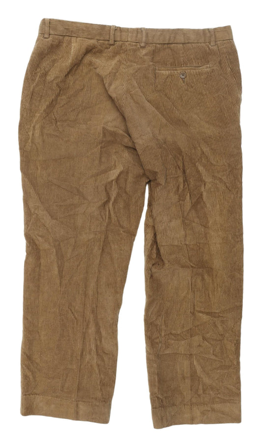 Greenwoods Men's Corduroy Trousers, L, Brown