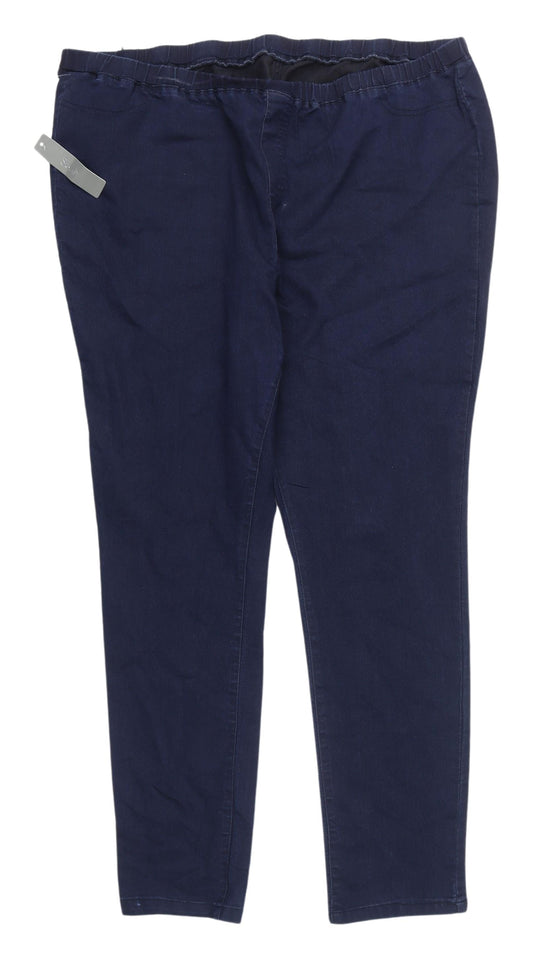 Womens UK Size 24 South Regular Fit Blue Jeans