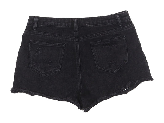 Denim Co. Women's Black Cut-Off Shorts Size 12