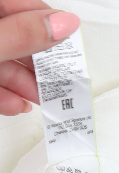 Marks & Spencer Women's White Denim Shorts Size 20