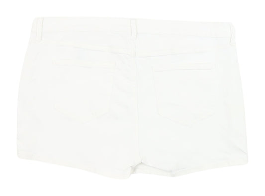 Marks and Spencer Women's White Chino Shorts Size 20