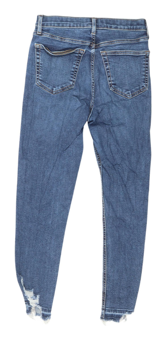 Womens UK Size 6 Topshop Slim Fit Skinny Blue Jeans