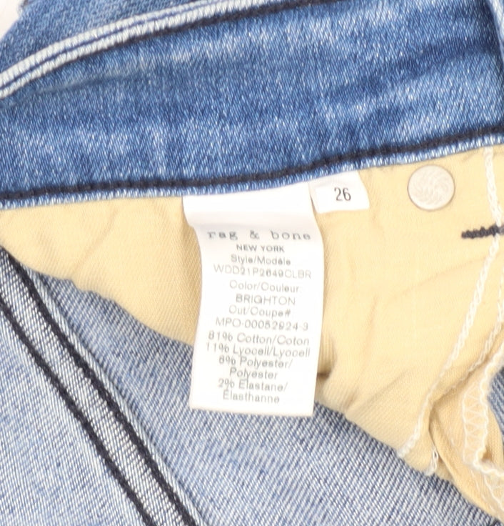 rag & bone Women's Blue Straight Jeans Size 8