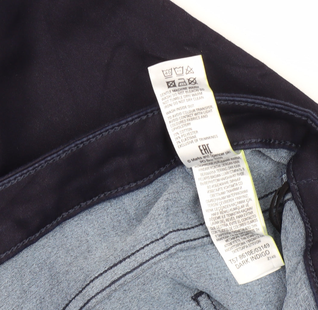 Womens UK Size 32 Marks and Spencer Slim Fit Skinny Blue Jeans