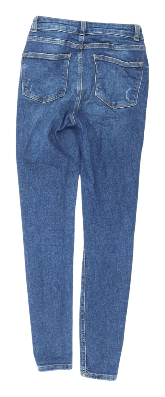 Denim Co Women’s Blue Distressed Skinny Jeans Size 6