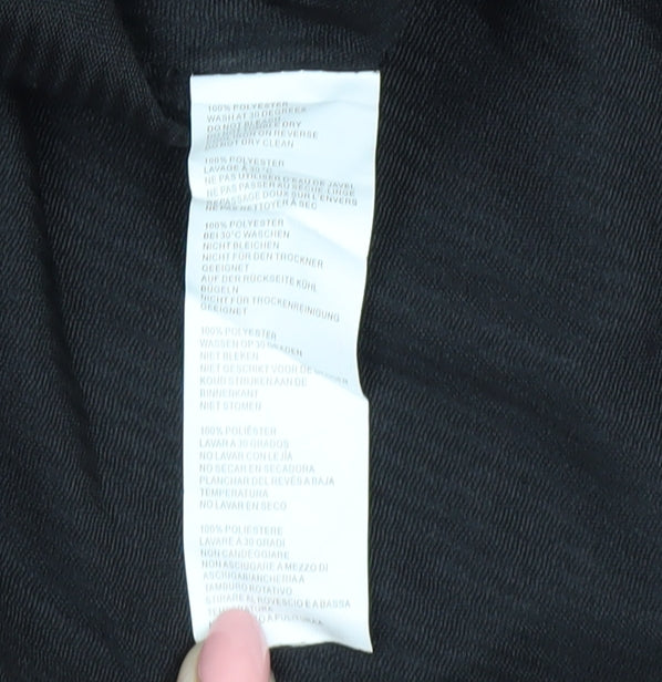 Boohoo Women's Black Collared Dress Size 16