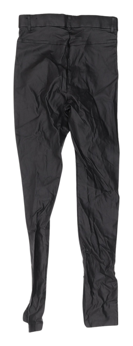 Womens UK Size S Zara Slim Fit Jegging Black Trousers