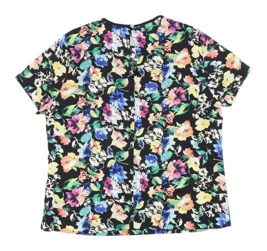 Womens UK Size 12 ASOS Multicoloured Basic Blouse