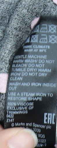 Womens UK Size 14 Marks and Spencer Black Wrap Blouse