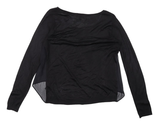 Womens UK Size 12 NEXT Black Basic Blouse